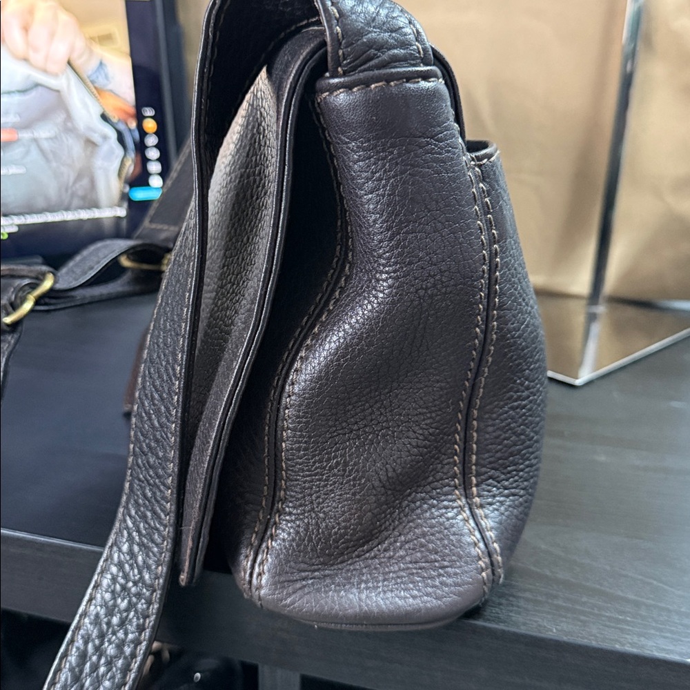 Coach Vintage Full Flap Leather Shoulder Bag - Picture 6 of 14